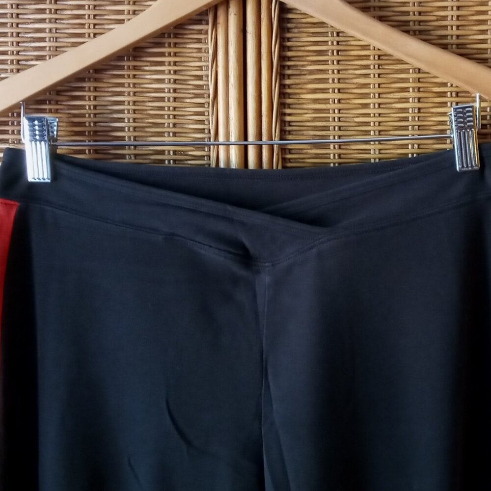 Vintage Everlast Black w/Red Stripe Stretchy Waist Women's Athletic Pants Jr XL - Picture 5 of 13